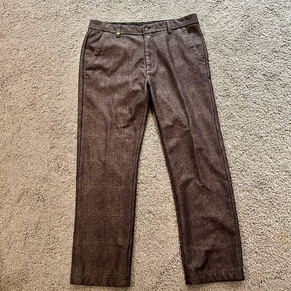 Vintage VIP PLAYBOY Collection Straight Cut Felted Wool Casual Pants -Sz. US 36